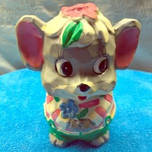 - Vtg 1960’s Chalkware Kitschy Mouse Bank
